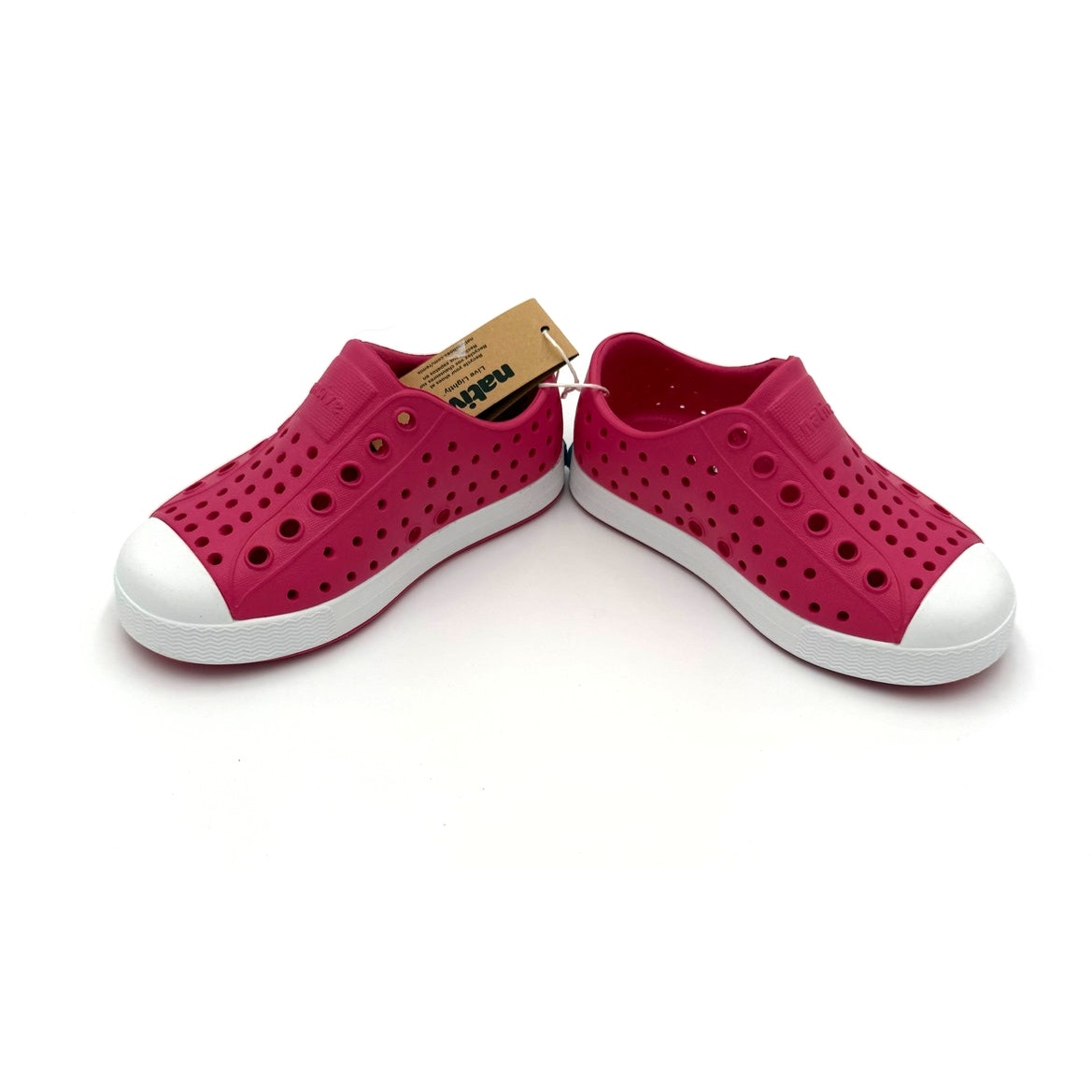 New! Native Jefferson Child Shoes - Hollywood Pink/Shell White - C6 (Toddler 6) — image 3 of 6